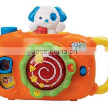 plastic colorful musical Snap and Surprise Camera toy for kids