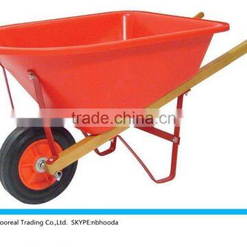 33" Heavy-Duty Rugged Red-Poly Child's Wheelbarrow