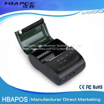 HBA-5802 Restaurant Portable 58mm Thermal Receipt Printer With Paper Roll&Driver/mobile Bluetooth Thermal Printer photo-4