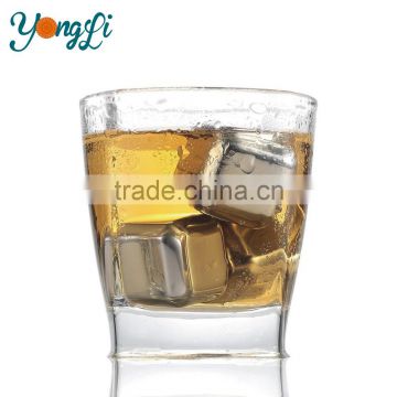 8PCS Whiskey Rocks Stainless Steel Chilling Reusable Ice Cubes