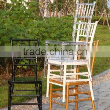 metal chiavari chair for dining with cushion