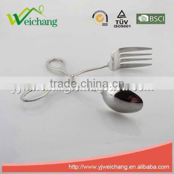 WCJ151 Premium Utility Whole Stainless Steel Food Tongs Fork and Spoon Set Low Price photo-3