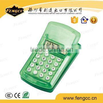 transparent 8 digit promotional keychain ti-83 calculator