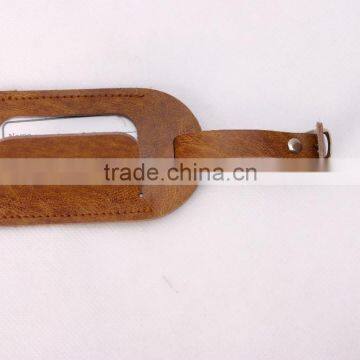 Custom Logo Leather Name Tag Luggage Tag photo-6