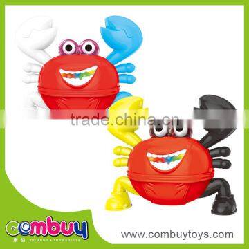 Hot selling kids plastic cartoon crab set baby musical toy