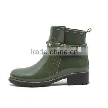Fashion New Design Girls Ankle Low Pvc Rain Boot photo-5