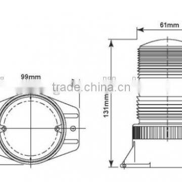 9-110V Led Flash Hazard Light Forklift 110v Safety Warning Lamp photo-4