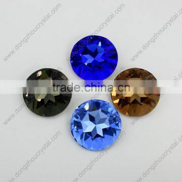 DZ-3001 Round Shaped Crystal Fancy Stones for Clothes Decoration