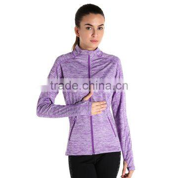 Wholesale Women Gym Fitness Jacket Breathable Outer Sports Wear 2017 photo-6