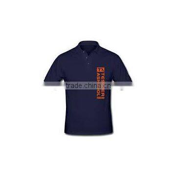 Flock Printed Polo Shirt, Men Polo Shirt, Short Sleeve 100% Polyester photo-2