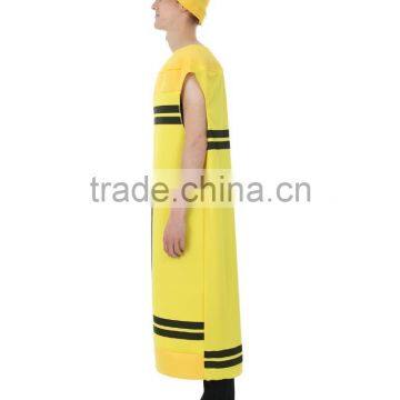 Adult Men's Yellow Crayon Costume
