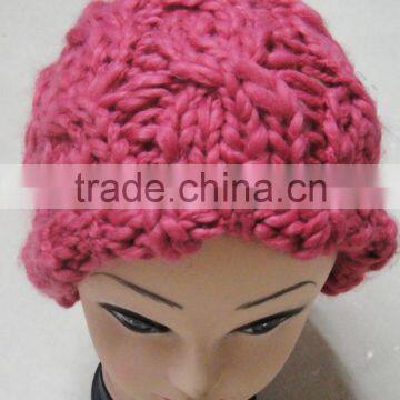 Fashion crochet most popular 100%acrylic knitted hat for winter