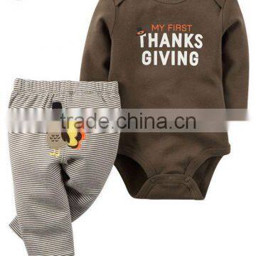 2017 Fall winter hot product children's suit boutique newborn baby thanksgiving clothes