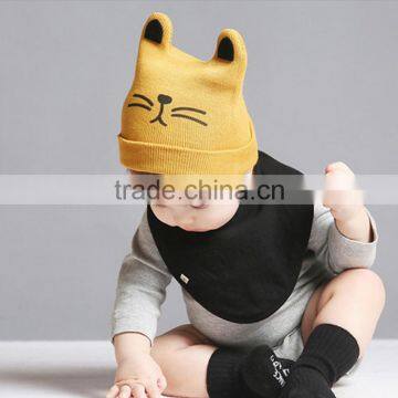 Cute Patten Design 100% Cotton Baby Winter Knitted Hat and Cap photo-4