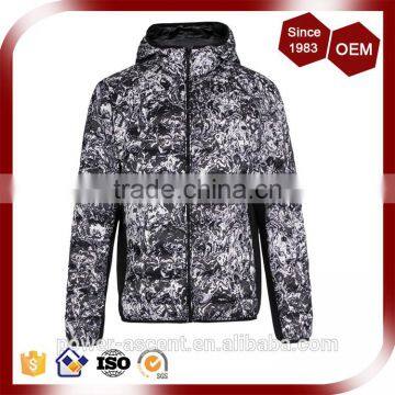 Water-wave Print Light Weight Fashion Padding Jacket for Men