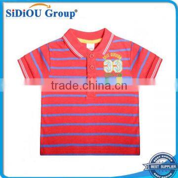 Baby Boys Cute Division Polo Collar T-Shirt Red 0-3 Years