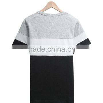 Hot Sale Oversized Promotion Stripe Soft Cotton Plain Man Custom Tshirt photo-5