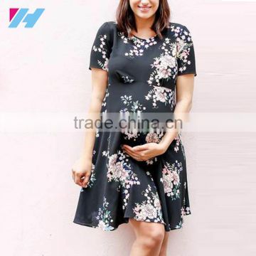 Oriental Floral Tea Maternity Dress Clothes Manufacturers