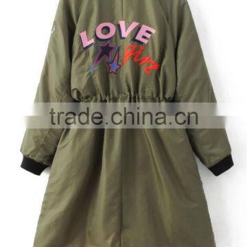 Runwaylover EY1053C Army Green Women Padded Winter Parka Jacket Parka Coat photo-3