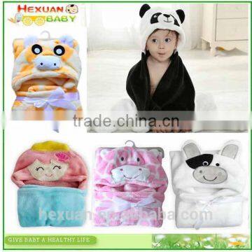 New Arrival style warm cheap hood animal shark cute coral fleece baby bathrobe/baby hooded bath towel/cute