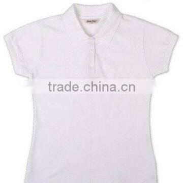 100% Pique Cotton Women Classic Solid Color Blank Polo T-shirts for Printing photo-5