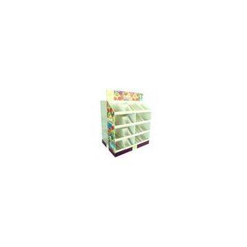 PDQ Floor Corrugated Cardboard Counter Displays Units for Greeting Card