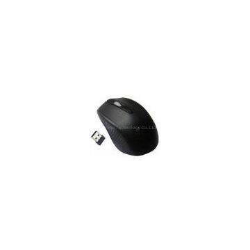 Black Matt Surface Computer 2.4G Wireless Mouse USB NANO Receiver