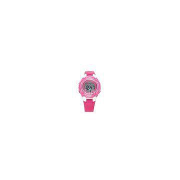 Chronograph Radium Digital Movt Ladies Wrist Watch With EL Backlight For Gift