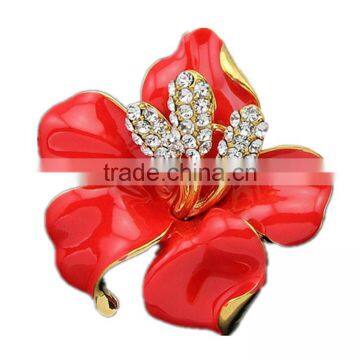 Rhinestone Rose Multicolor Beautiful Bride Wedding Brooches Pin