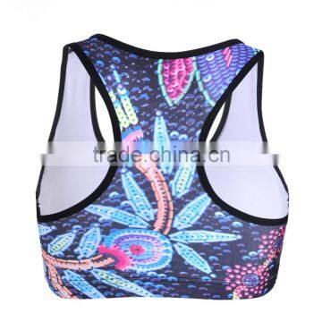 2015 Women Sport Bra Digital Print Bra Plus Size S131-87 photo-2