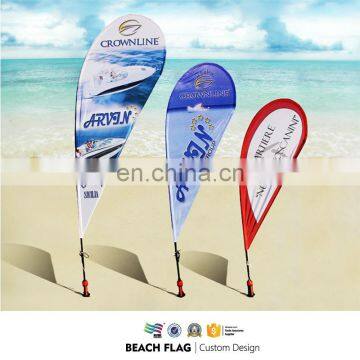 factory supply fiberglass flying custom beach flags