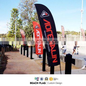 Advertising Tear drop feather street flag pole flying Banner