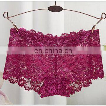 Wholesale Lingerie Lace Underwear Cotton Low Waist Sexy Women Panty photo-3