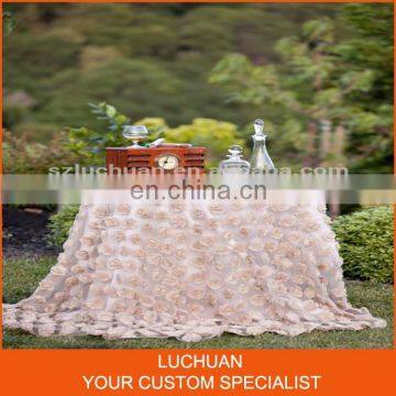 New Design Wholesale Rosette Party Tablecloth