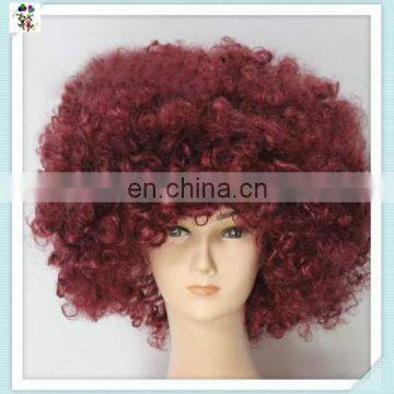 Cheap Colors Synthetic Party Sports Fan Big Curly Afro Wigs HPC-0014