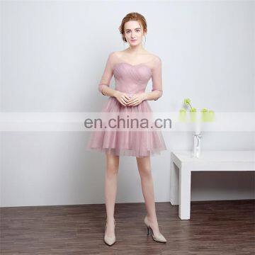 HS1612 Knee Length Short Cheap Wedding Bridesmaid Dress 2016 Custom Made 100% Real Images