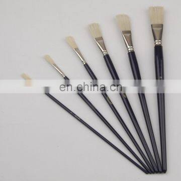 Long Wooden Handle Artist Bristle Paint Brushes