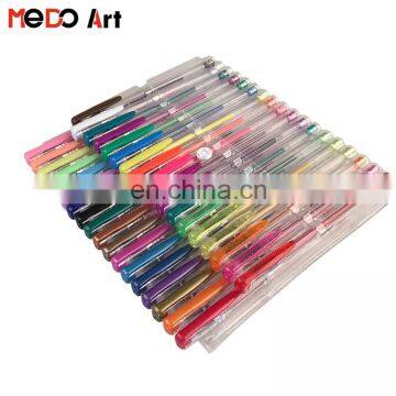 Assorted Colors Unique Pack Gel Pen Set 36 with PVC Bag Free Sample