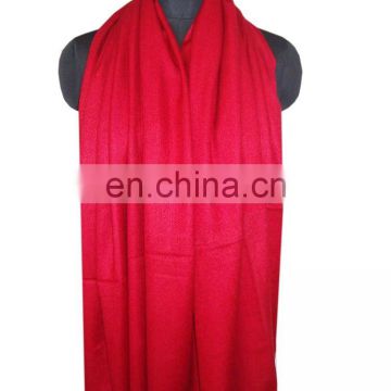 Silk pashmina wool shawls in solid colour