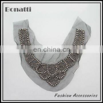 beaded collar/neck trim for ladys' dress wholesale