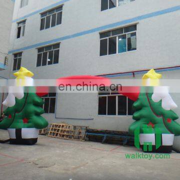 2017 inflatable christmas tree arch, giant decoration inflatable arch, advertising arch