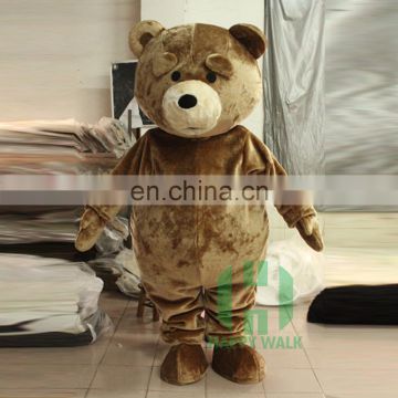 brown plush teddy bear costume for customized adult size