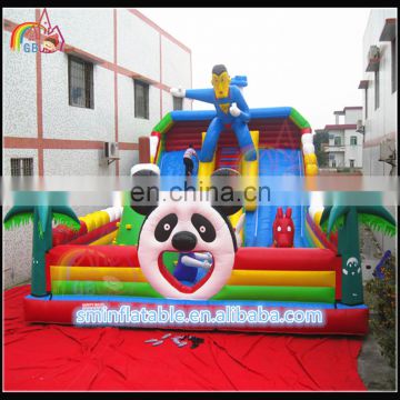 inflatable desk combination inflatable slide combination jump bed inflatable bouncer