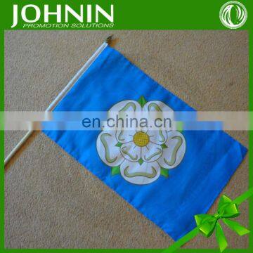 Eco-friendly Custom Advertise Outdoor Fabric Polyester Held Hand Flag photo-6