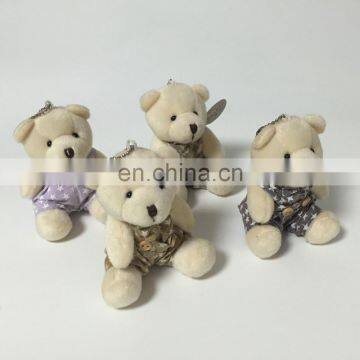 Teddy Bear Gift Kids Sitting Animal Tiny Plush Keychain Toy photo-3