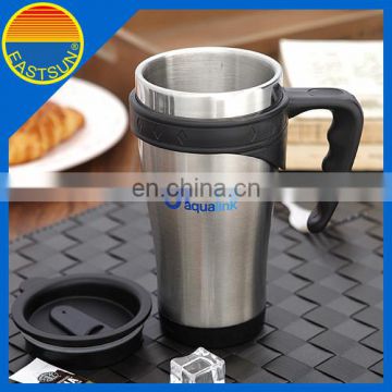 18oz standard logo customized stainless steel car cup with lid