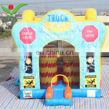 Cool Summer house water spray Inflatable moonwalk