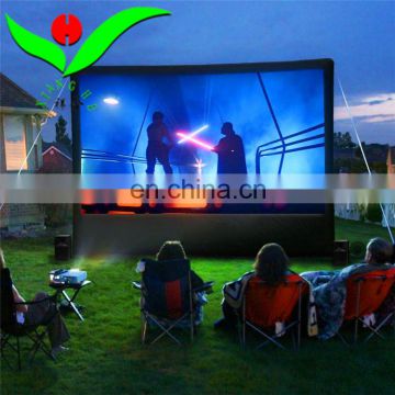 Outdoor and indoor family used inflatable rear projection screen