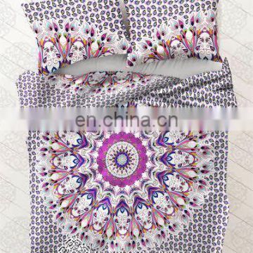 Ombre Indian Mandala Duvet Cover Ethnic Quilt Queen Size Doona Duvet Cover Blanket With Pillow Cover Throw