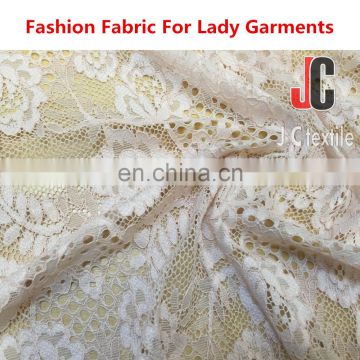 Hot sale elegant cotton nylon lace fabric for lace dress fabric nylon